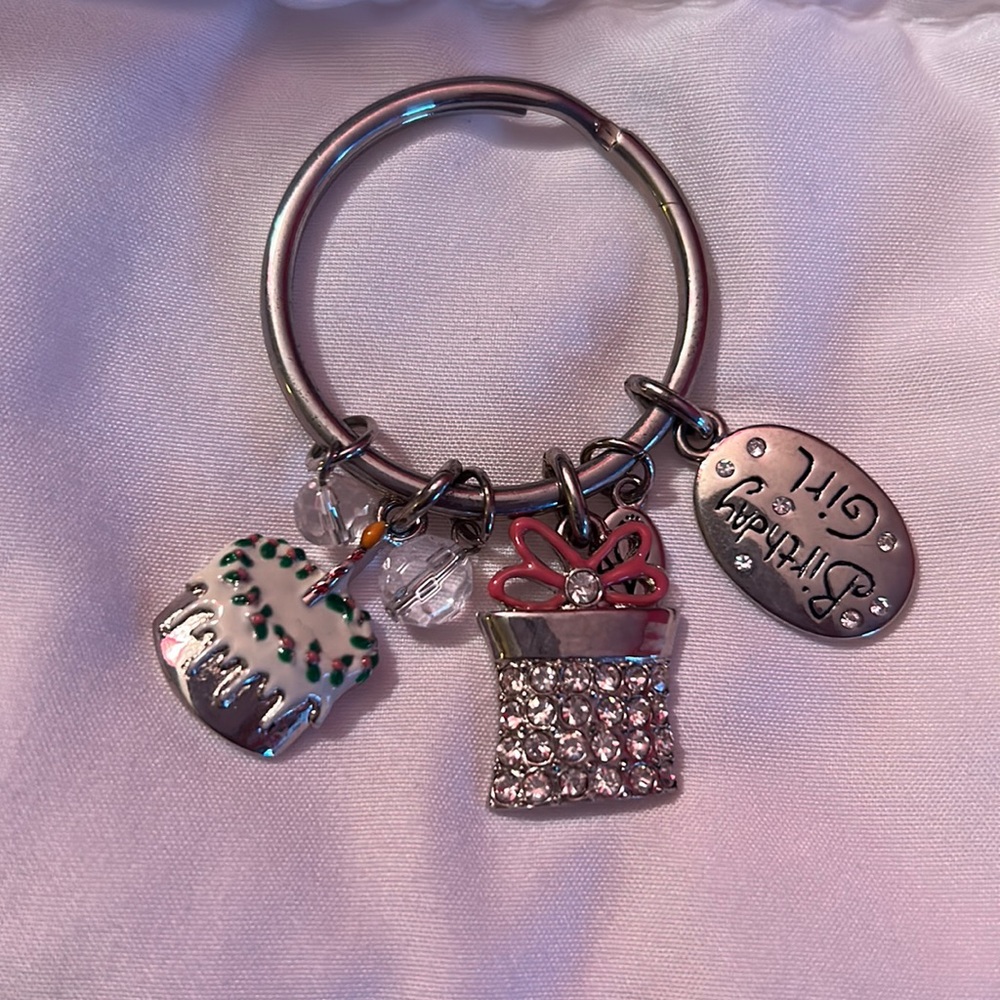 Birthday girl key chain